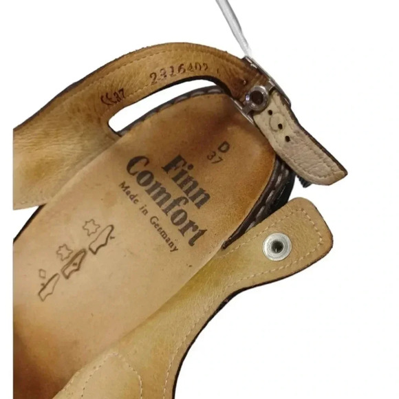 COPY -  Finn Comfort Germany Gomera Cognac Sandals Size 37 - Picture 7 of 7